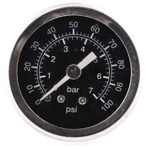 BRÄNSLETRYCKSMÄTARE 0-700kPa 0-100psi