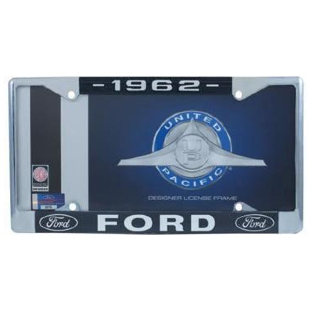 Nummerplåtsram kromad metall For 1962 Ford