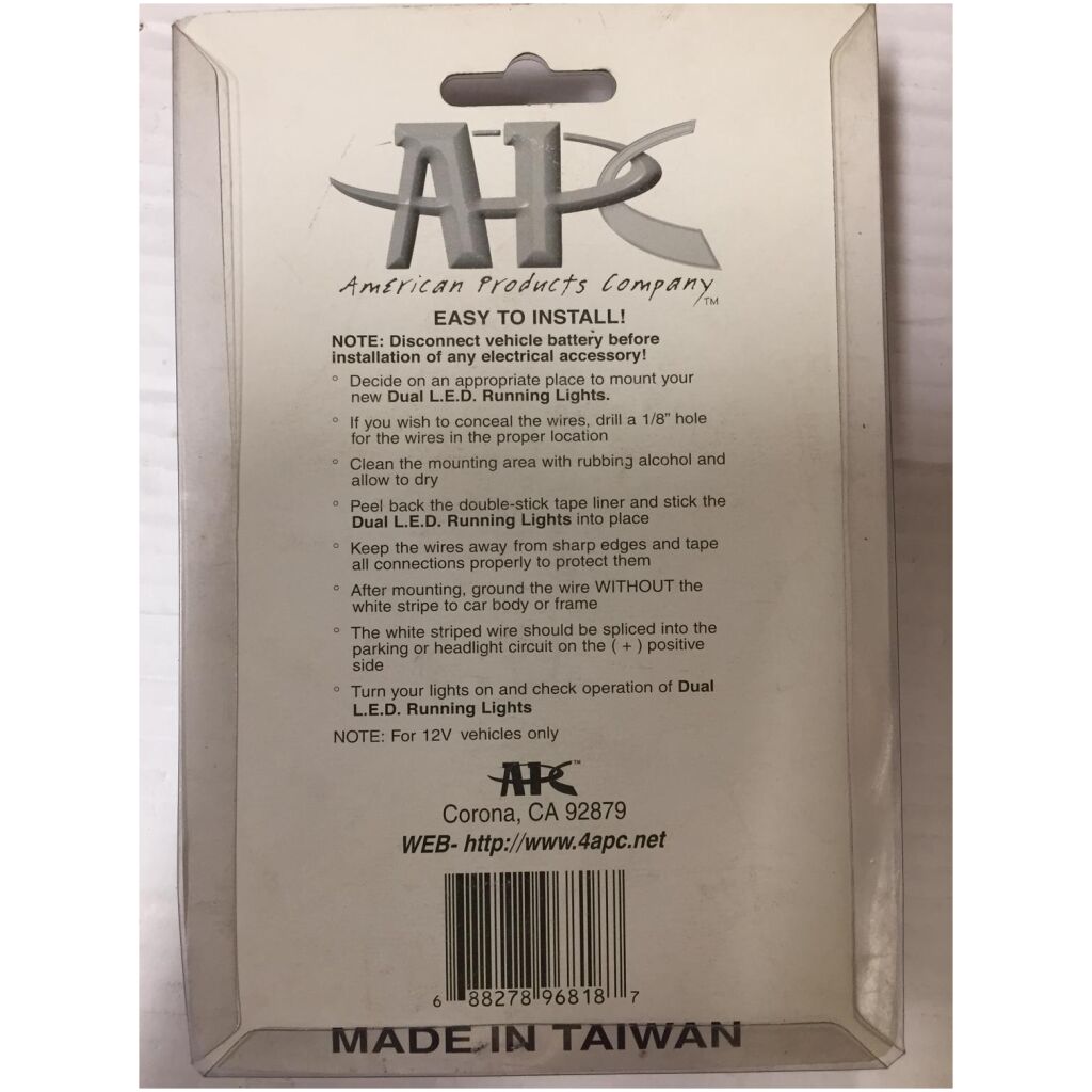 LED BLINKANDE LJUS 12V , AMERICAN PRODUCTS COMPANY