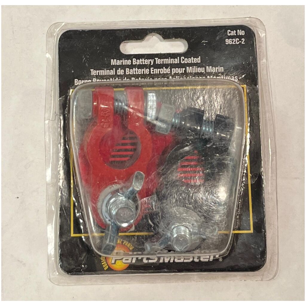 1-par batterikabelskor + & - 6-12V , PARTS MASTER 962C-2 , passar även båtar