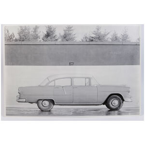 Fabriksfoto 1955 Chevrolet 210  31 x 45 cm