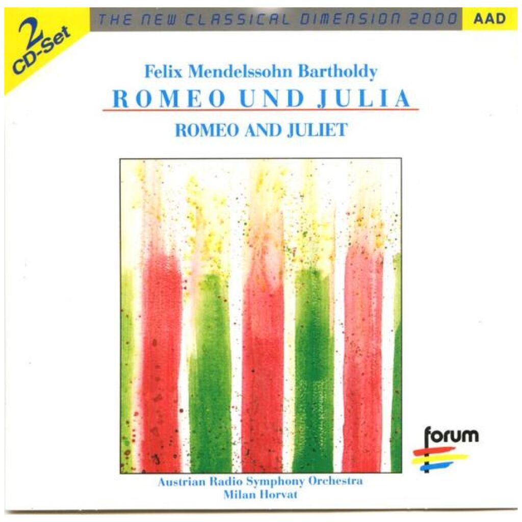 Felix Mendelssohn-Bartholdy, Pyotr Ilyich Tchaikovsky - Austrian Radio Symphony Orchestra*, Milan Horvat - Philharmonia Slavonica, Helena Spitková, Alberto Lizzio - New Philharmonia Orchestra (2), Lawrence Siegel* - Romeo Und Julia (2xCD, Album)