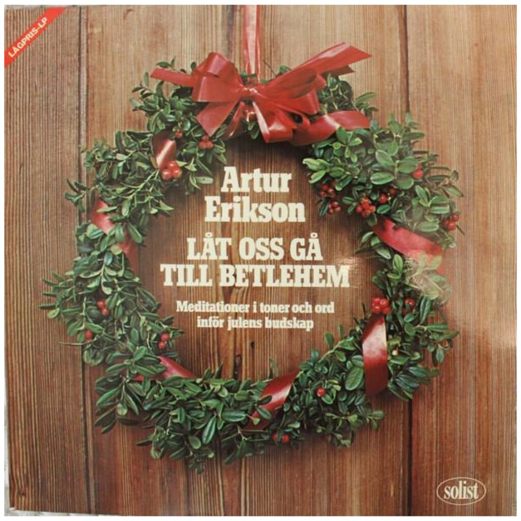 Artur Erikson - Låt Oss Gå Till Betlehem (LP, Album)