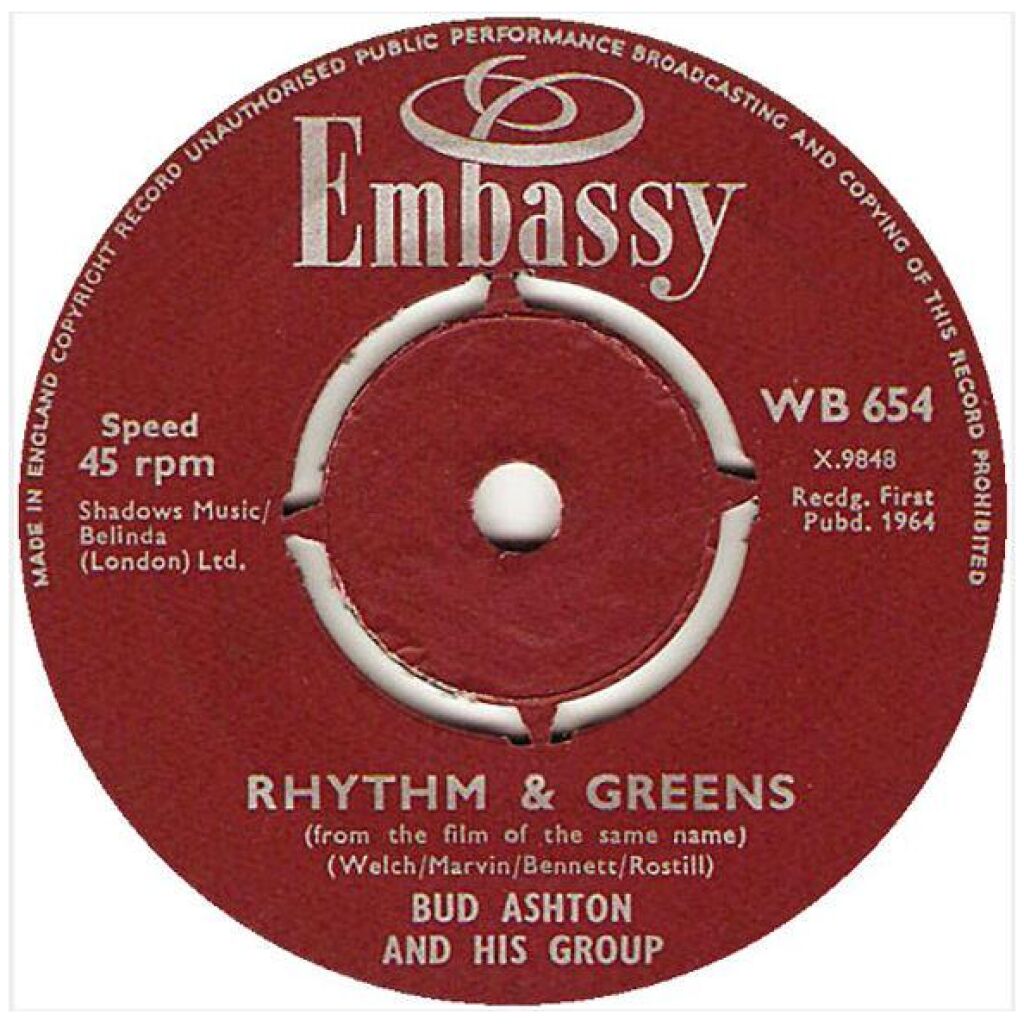 Bud Ashton And His Group / Terry Brandon And The Beatmen - Rhythm And Greens / Its Gonna Be All Right (7, Single)