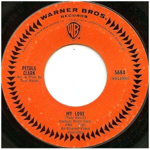 Petula Clark - My Love / Where Am I Going (7, Single, Styrene, Pit)