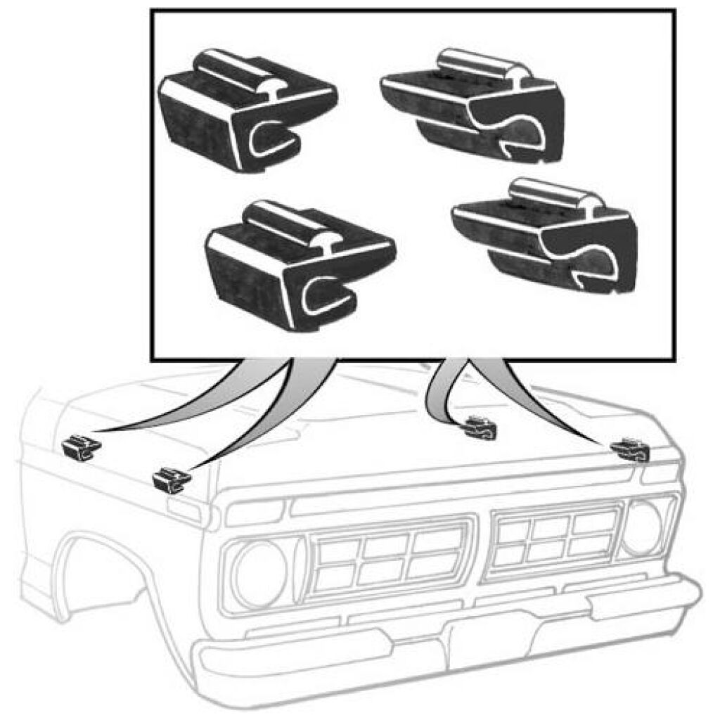 Hood Bumper Set
