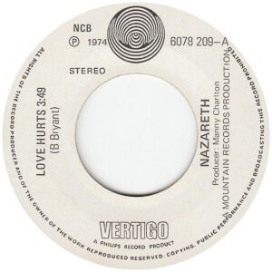 Nazareth (2) - Love Hurts (7, Single)