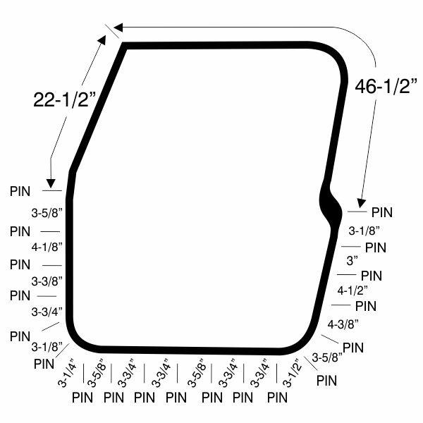 Dörrgummilister 1997-2006 Jeep