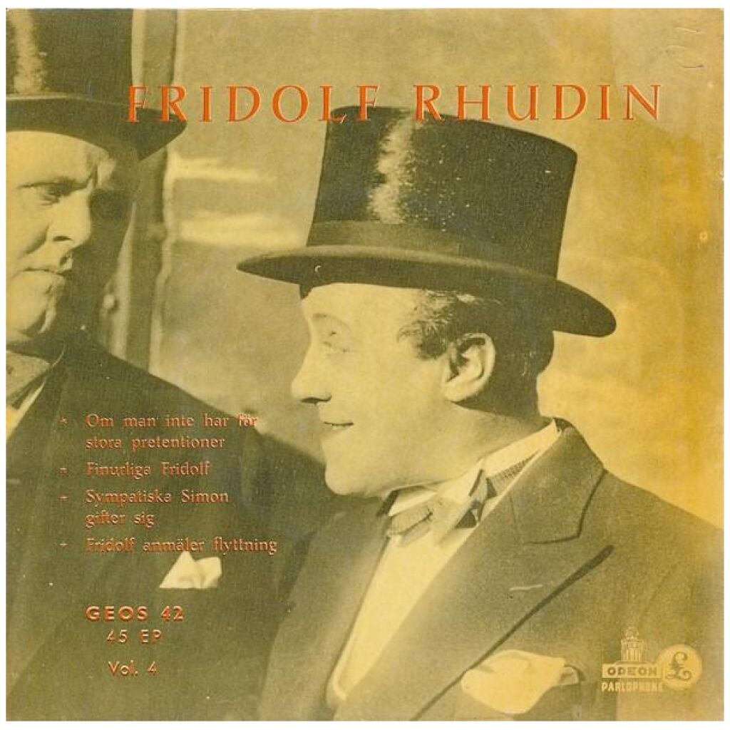 Fridolf Rhudin - Vol. 4 (7, EP, Comp)