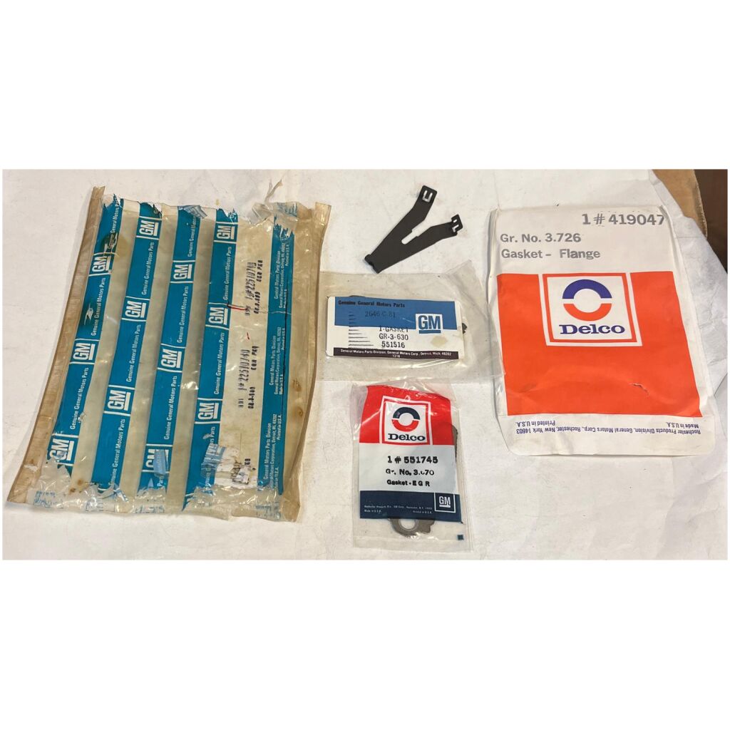 Packningssats 4-ports 307cui GM 1968-90, GM gr.3.630 22510740 3.726 419047 NOS