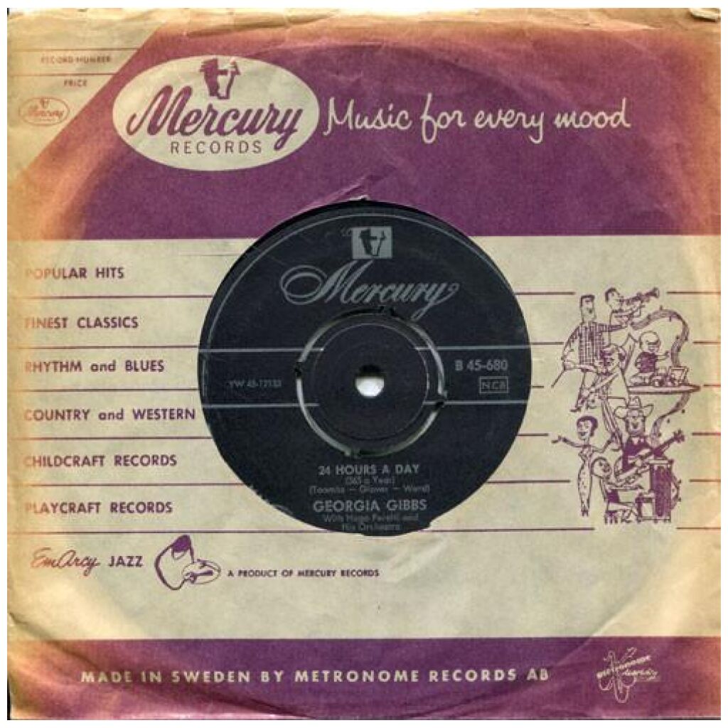 Georgia Gibbs - Goodbye To Rome = Arrividerci Roma (7, Single, Mono)