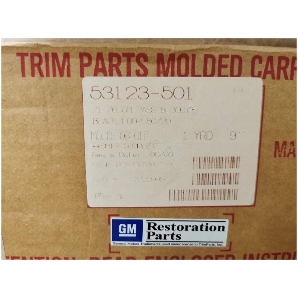 Ny Formpressad Golvmatta 1971-76 Chevrolet Buick Olds Pontiac B-body