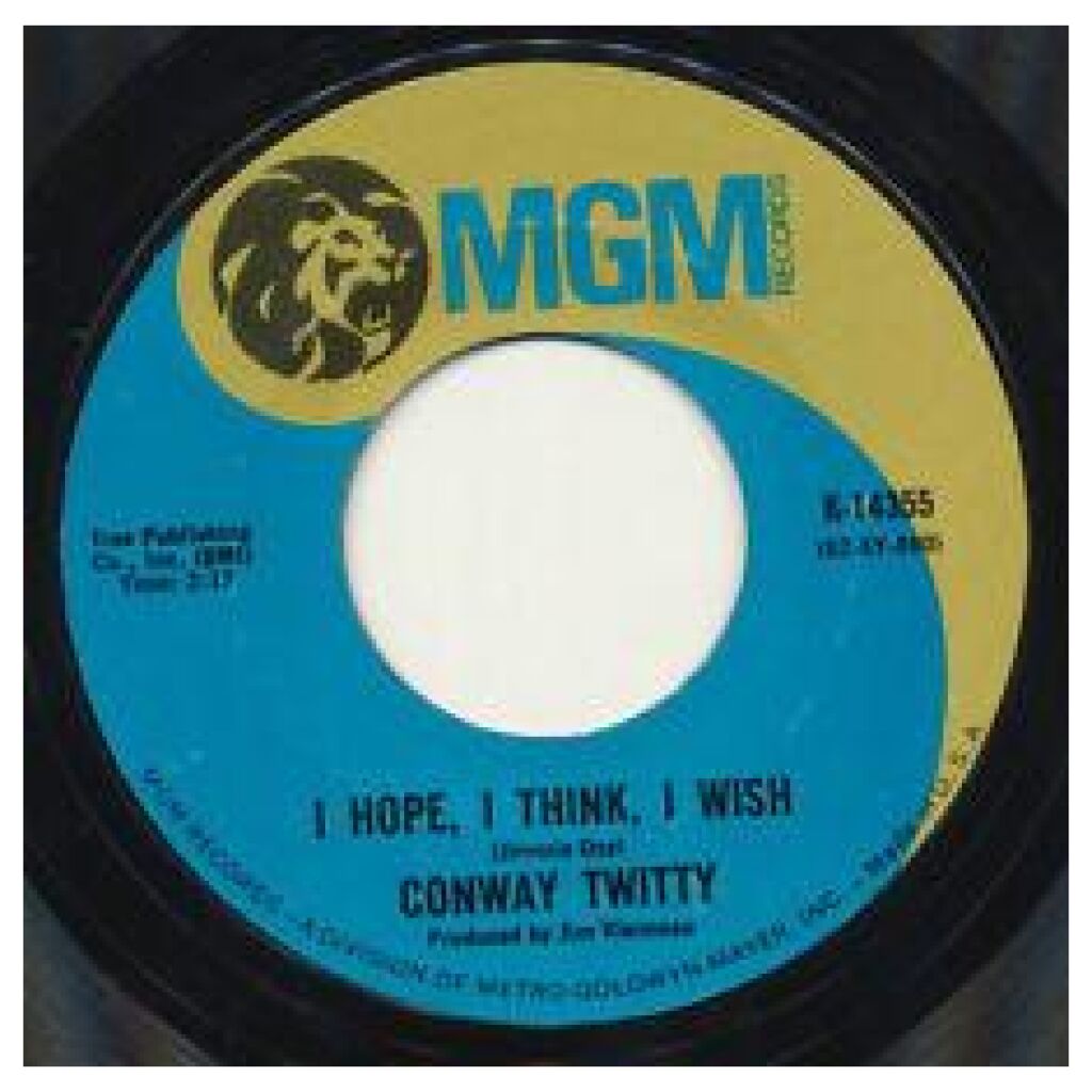 Conway Twitty - Its Too Late (7, Single)