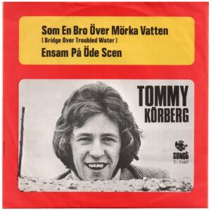 Tommy Körberg - Som En Bro Över Mörka Vatten / Ensam På Öde Scen (7, Single, Red)