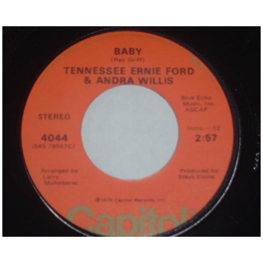 Tennessee Ernie Ford & Andra Willis - Baby / Id Like To Be (7, Single)