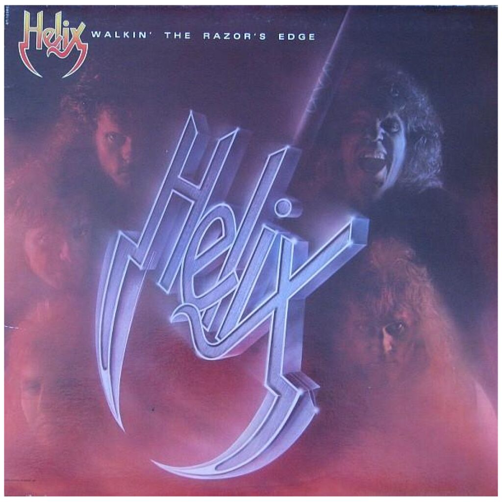 Helix (3) - Walkin The Razors Edge (LP, Album)>