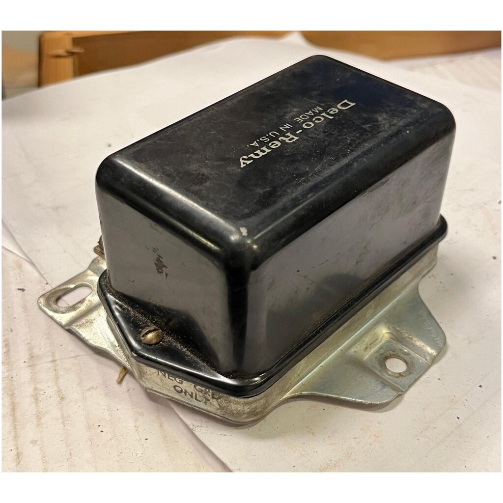 Laddningsrelä 12V neg, grd 37Amp Ford Lincoln 1956-64, Delco Remy F-605M