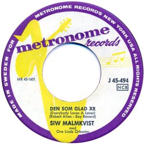 Siw Malmkvist - Den Som Glad Är / Piccolissima Serenata (7, Single)