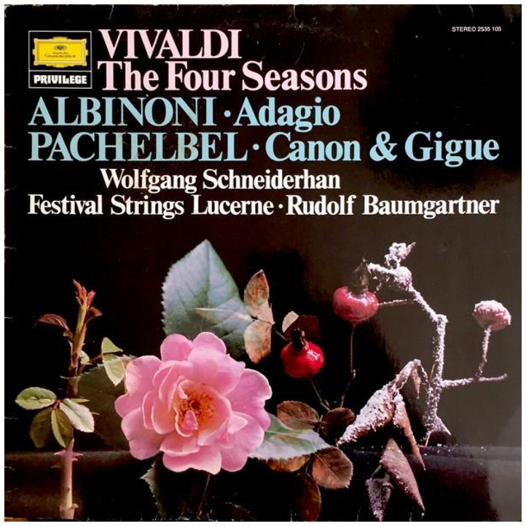 Wolfgang Schneiderhan, Festival Strings Lucerne Conducted By Wolfgang Schneiderhan - Vivaldi The Four Seasons; Albinoni Adagio; Pachelbel Canon & Gigue (LP, Comp)