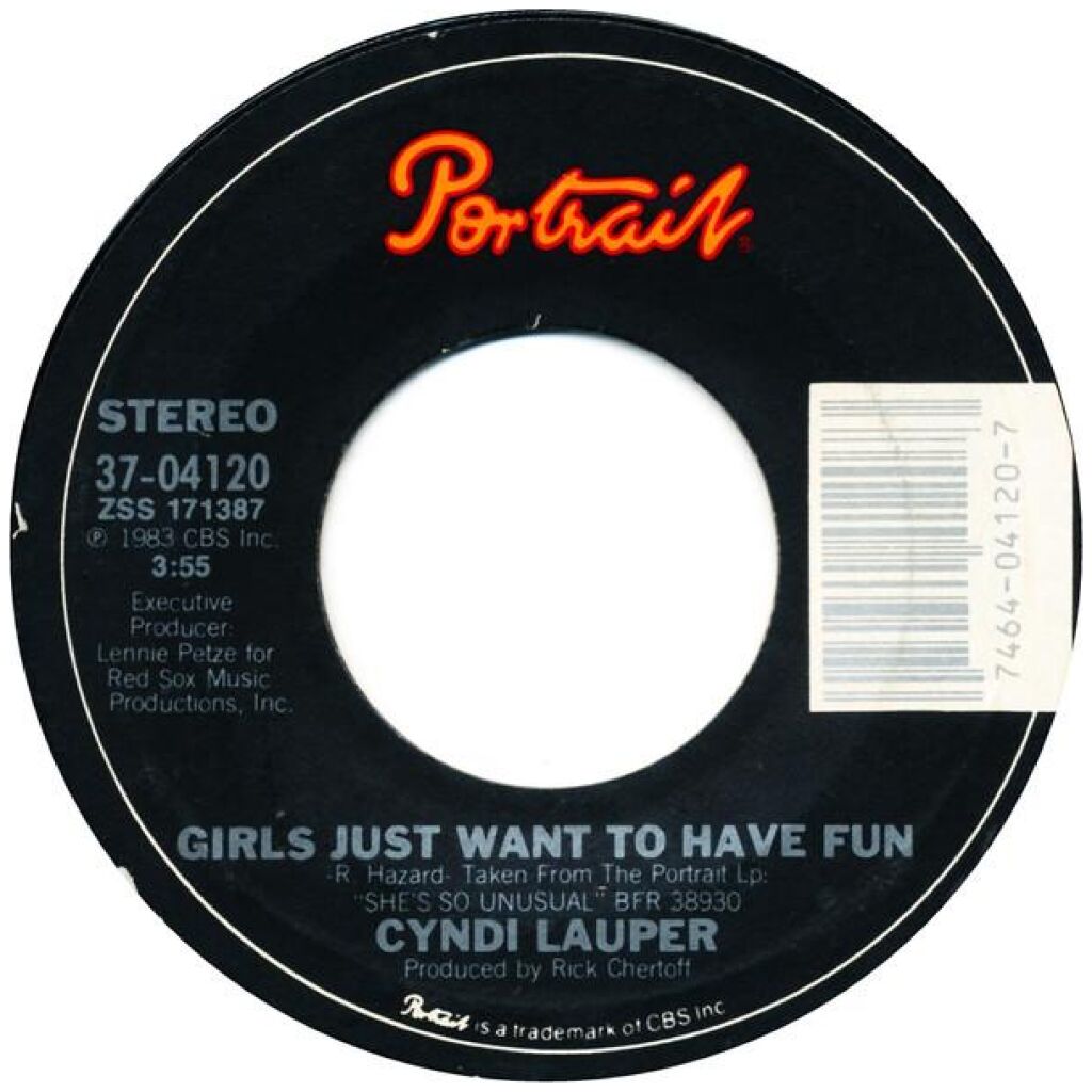 Cyndi Lauper - Girls Just Want To Have Fun (7, Single, Styrene, Car)