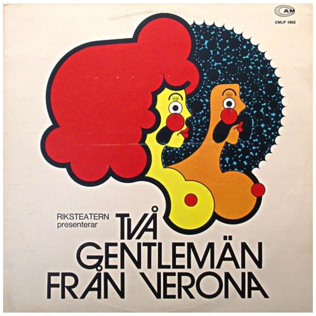Riksteatern - Två Gentlemän Från Verona (LP, Album)