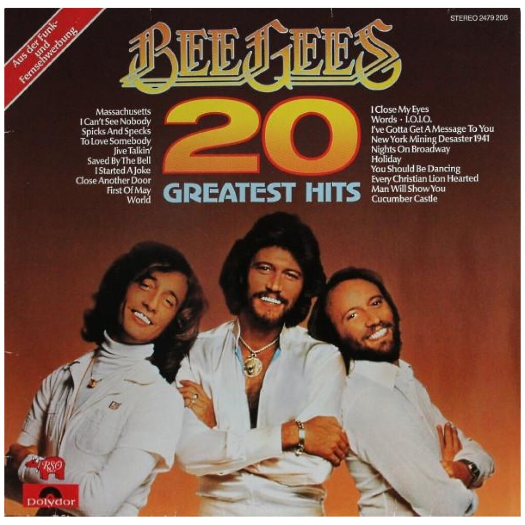 Bee Gees - 20 Greatest Hits (LP, Comp)