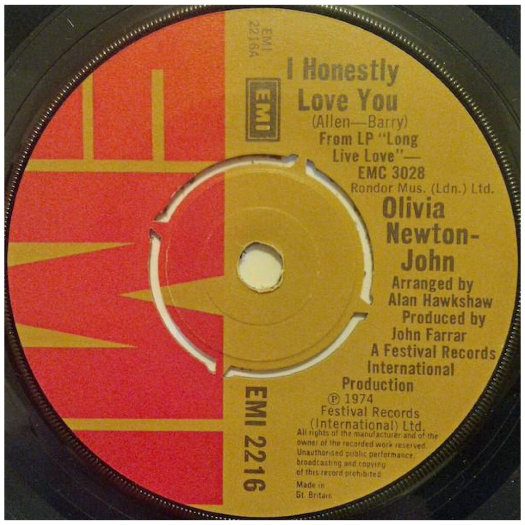 Olivia Newton-John - I Honestly Love You (7, Single)
