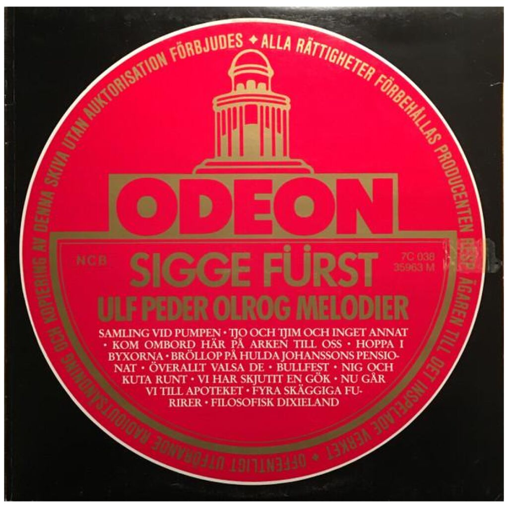 Sigge Fürst - Ulf Peder Olrog-Melodier (LP, Comp, Mono, RE)