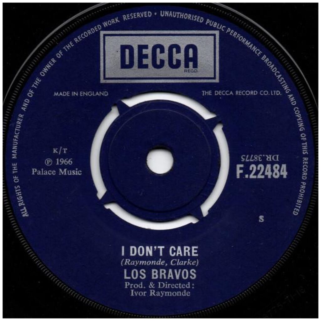 Los Bravos - I Dont Care (7, Single)