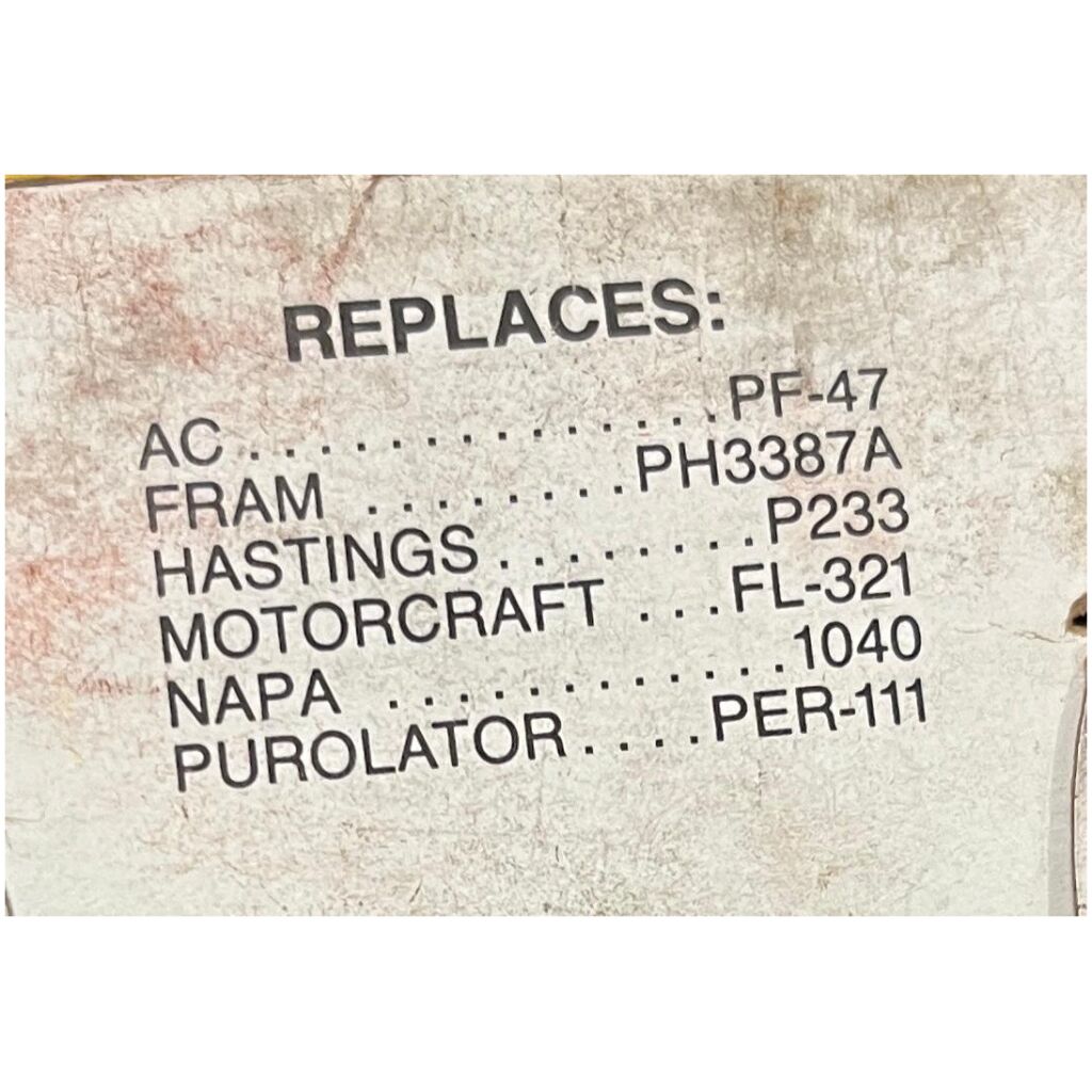 Oljefilter Chev Cadillac Pontiac Saab Suzuki Jeep mfl 1975-17, WIX 51040