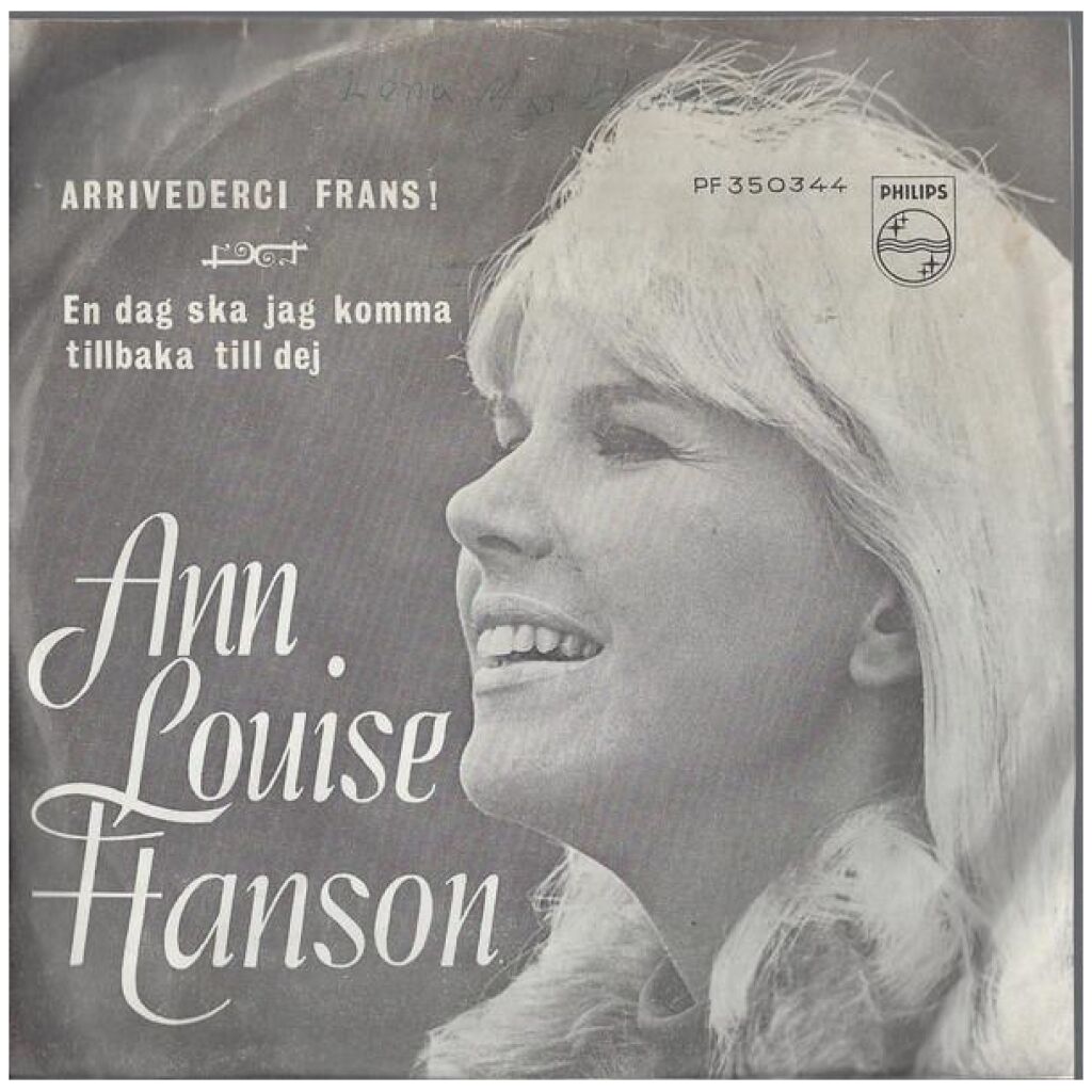 Ann Louise Hanson* - Arrivederci Frans! (7, Single, Mono)