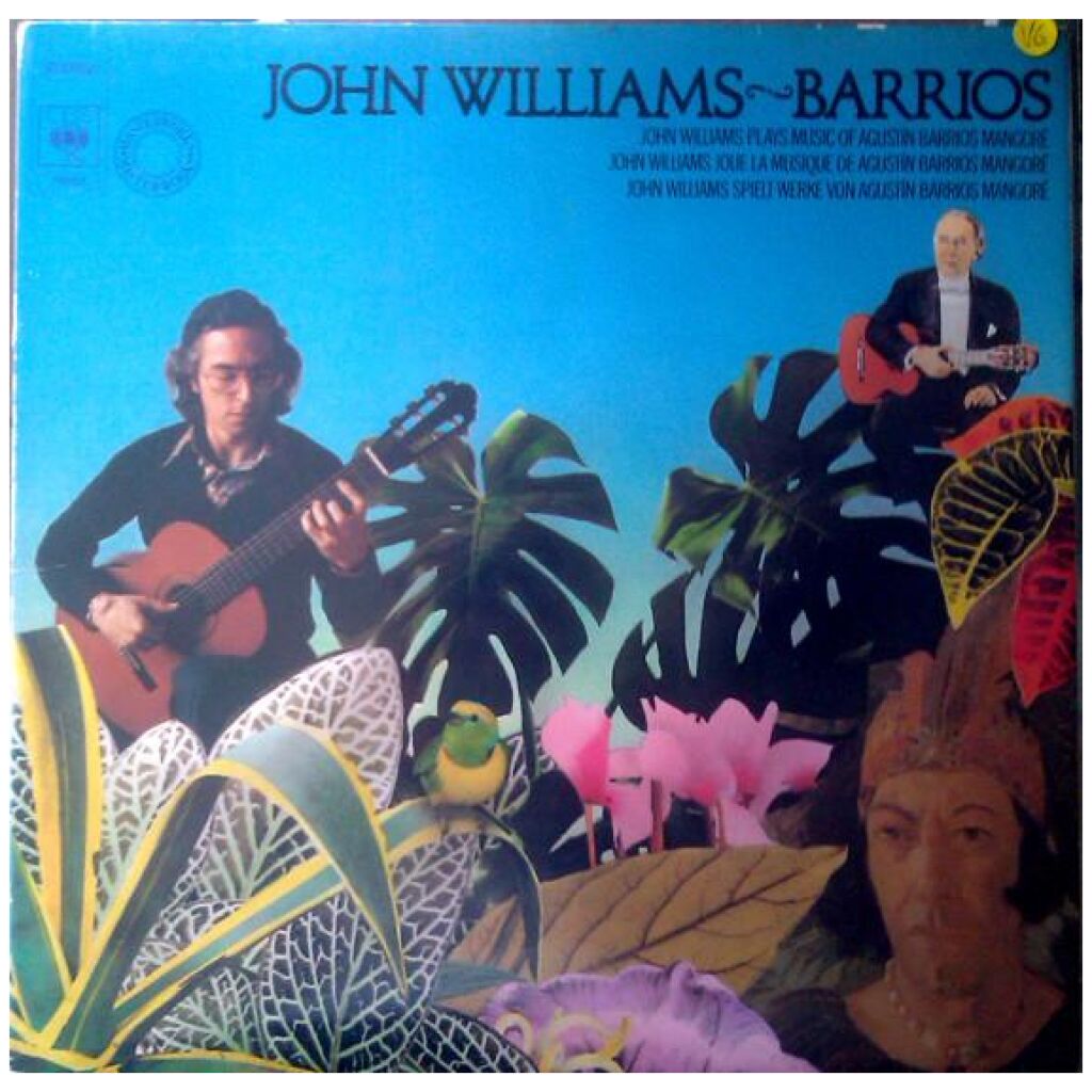 John Williams (7) - Barrios* - John Williams Plays Music Of Agustín Barrios Mangoré (LP, Album, Gat)