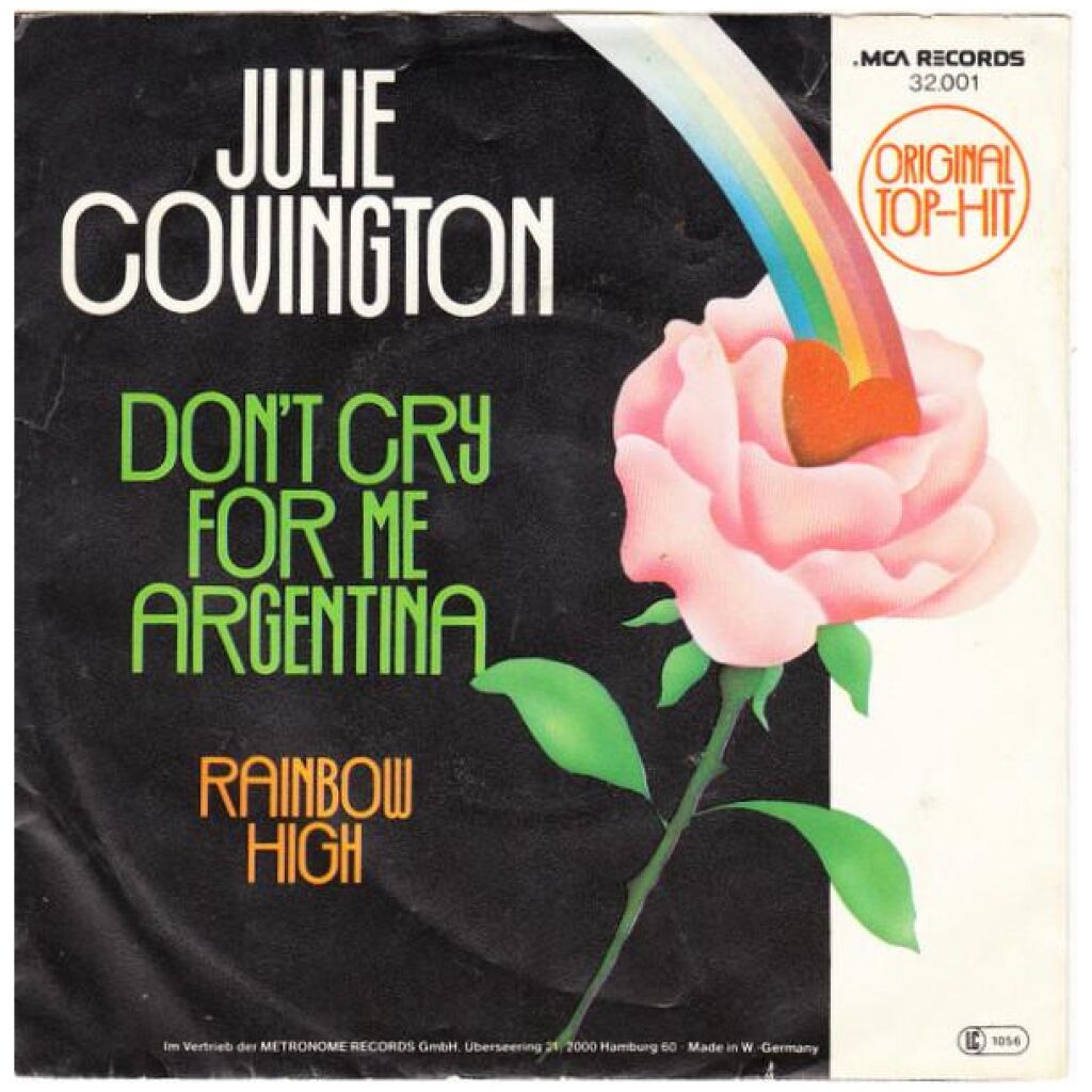 Julie Covington - Dont Cry For Me Argentina (7, Single)