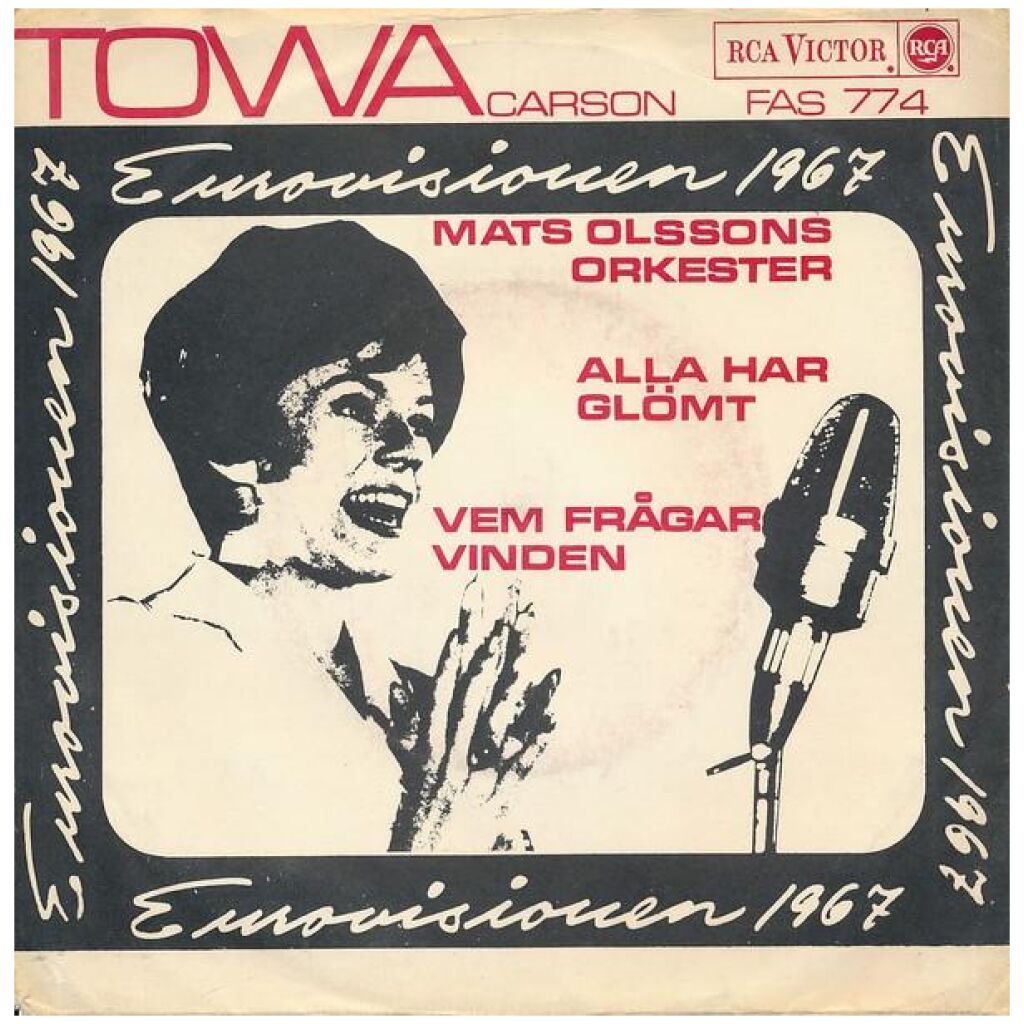 Towa Carson - Alla Har Glömt / Vem Frågar Vinden (7, Single)