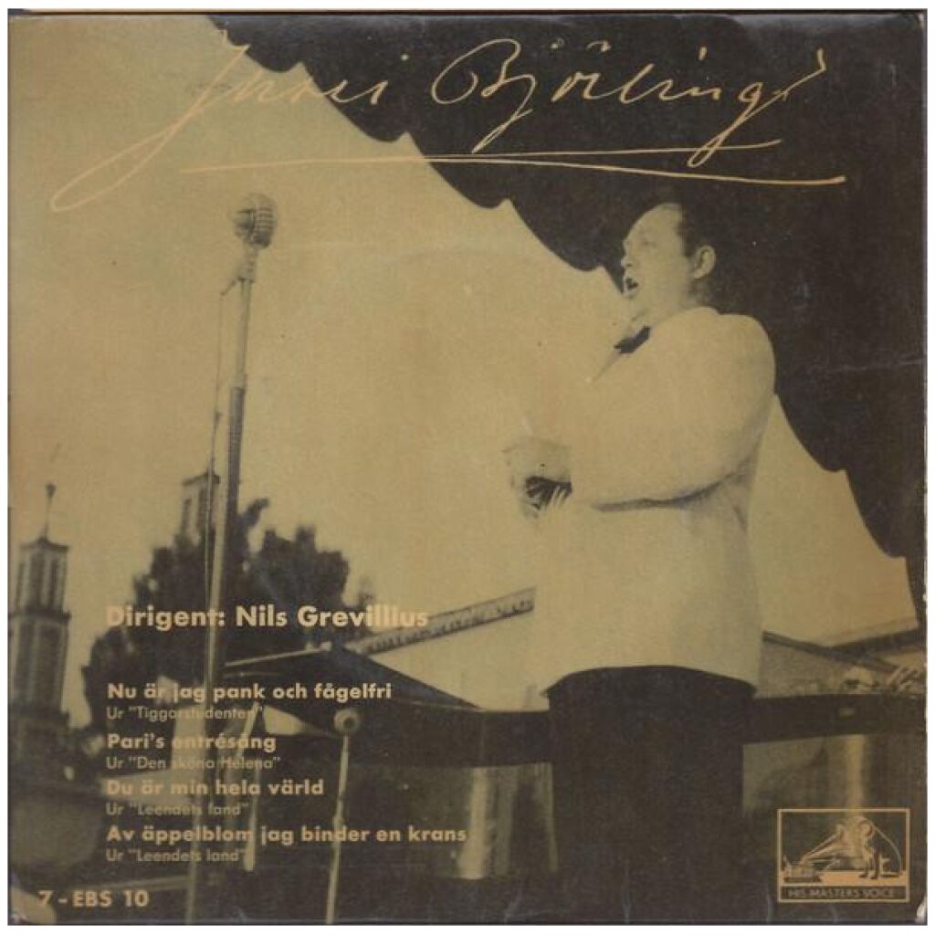 Jussi Björling Med Orkester* - Nu Är Jag Pank Och Fågelfri (7, EP)