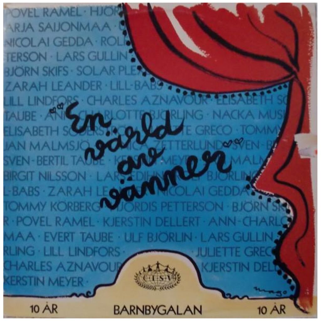 Various - En Värld Av Vänner (2xLP, Comp, Mono)