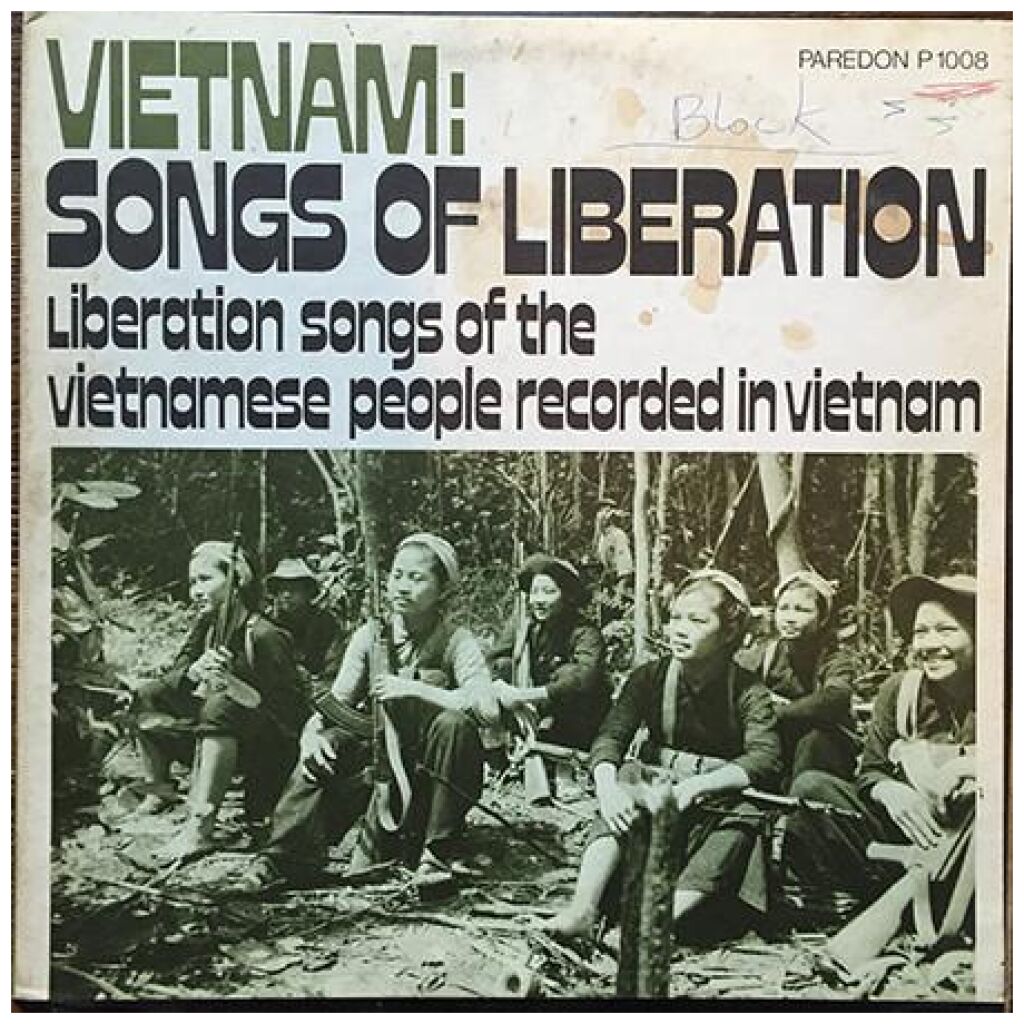 Various - Vietnam Songs Of Liberation (LP, Comp)