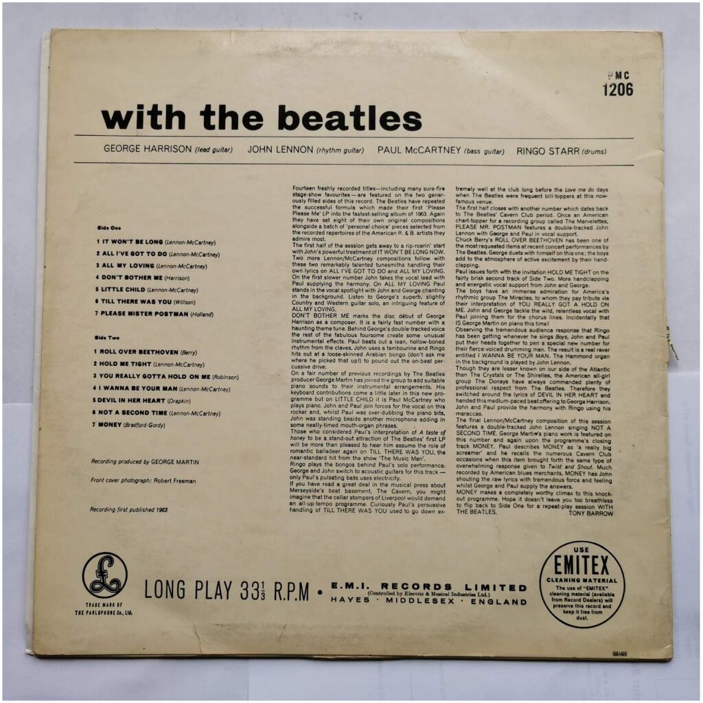 The Beatles - With The Beatles (LP, Album, Mono)