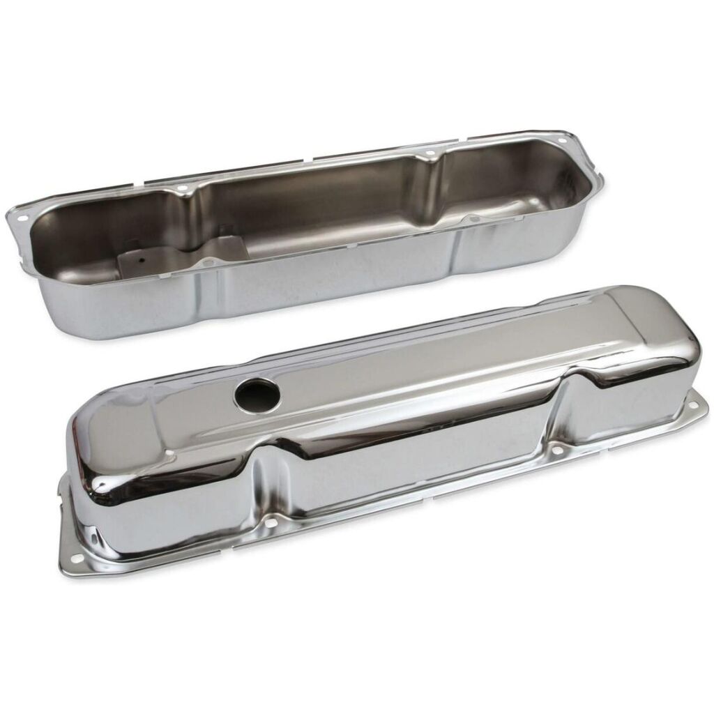 Ventilkåpor kromade 383-440cui 1965-78, Chrysler Dodge Plymouth Mr Gasket 9807