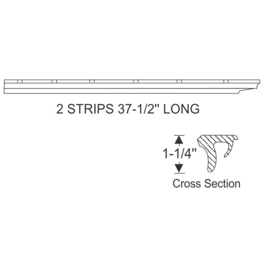 Hardtop Roof Rail Weatherstrip
