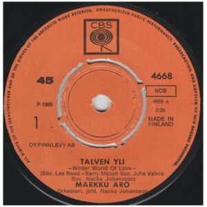 Markku Aro - Talven Yli / En Kadu Mitään (7, Single)