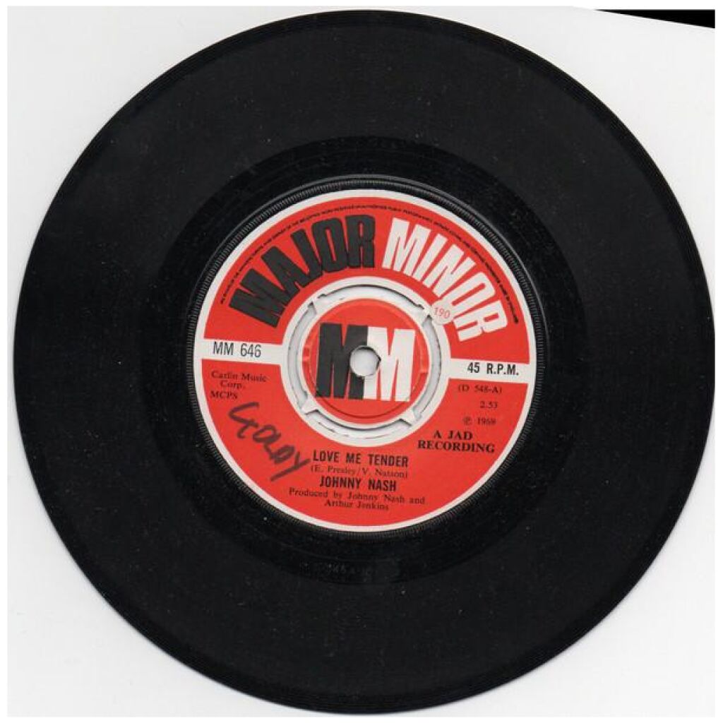 Johnny Nash - Love Me Tender (7, Single)