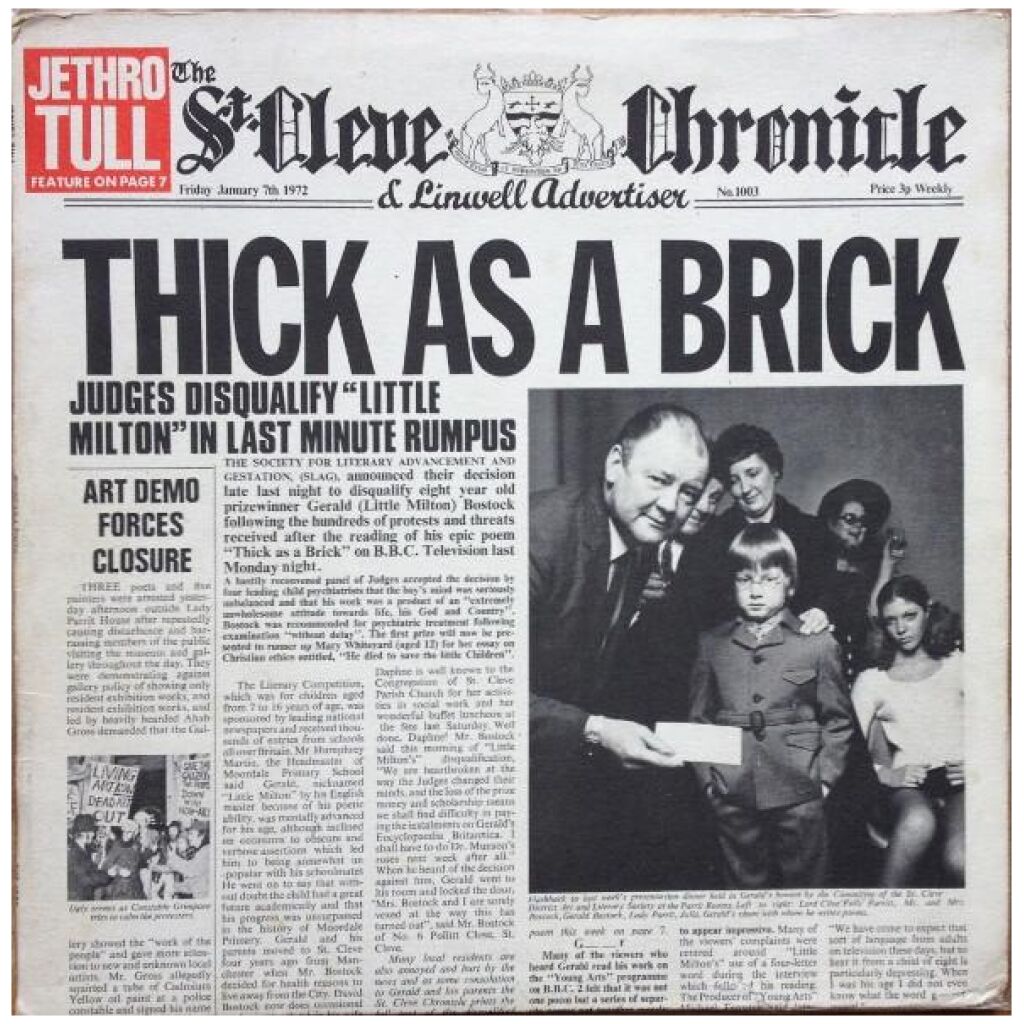 Jethro Tull - Thick As A Brick (LP, Album)