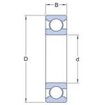 Kullager 25x52x15 NTN 6205LU