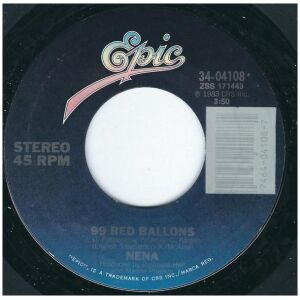 Nena - 99 Red Ballons / 99 Luftballons (7, Single, Styrene, Pit)