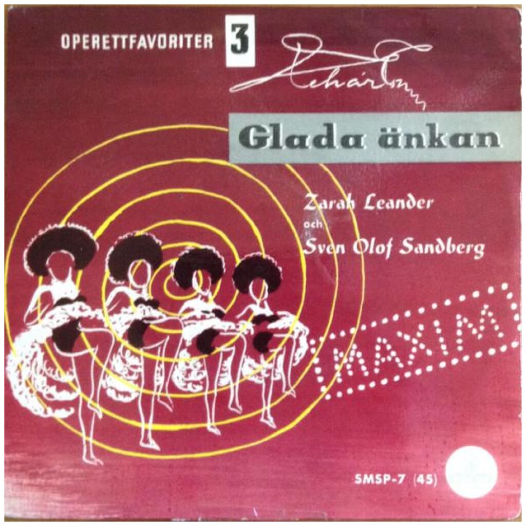 Zarah Leander Och Sven-Olof Sandberg - Glada Änkan (7, Single)