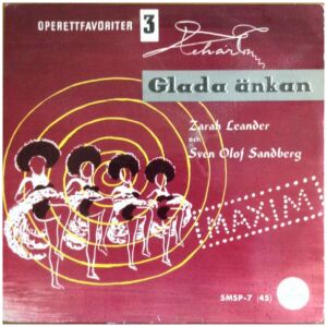 Zarah Leander Och Sven-Olof Sandberg - Glada Änkan (7, Single)