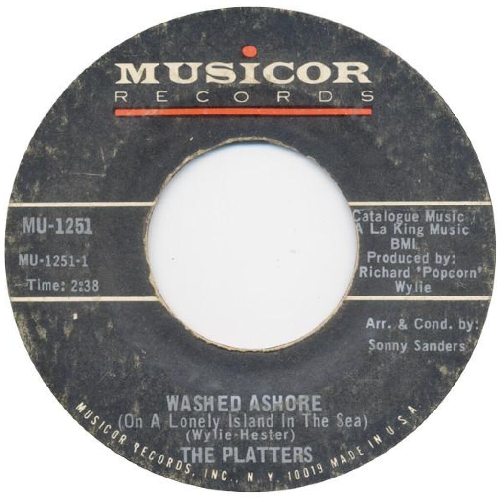 The Platters - Washed Ashore (On A Lonely Island In The Sea) / What Name Shall I Give You My Love (7, Single)