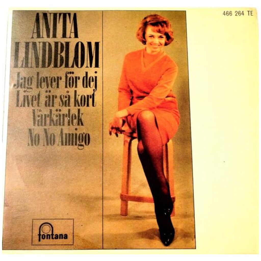 Anita Lindblom - Jag Lever För Dej (7, EP, Mono)