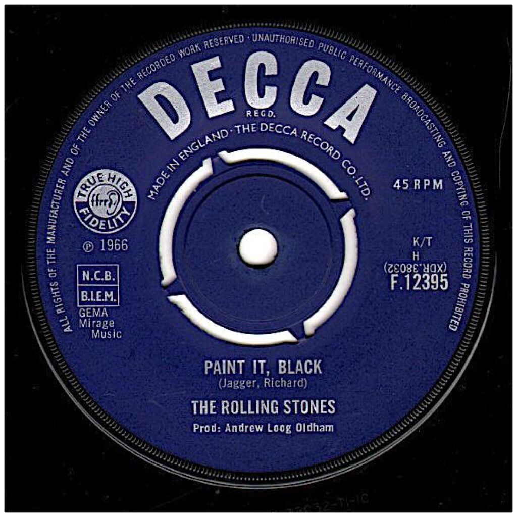 The Rolling Stones - Paint It, Black (7, Single)